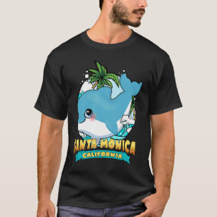 Camiseta SANTA MONICA CALIFORNIA Cute bebé Dolphin Beach