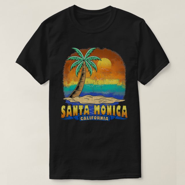 Camiseta SANTA MONICA CALIFORNIA Molestias en la vena Souve (Diseño del anverso)