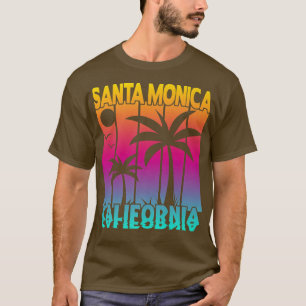 Camiseta SANTA MONICA CALIFORNIA Palmeras 