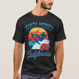 Camiseta Santa Mónica California Playa Surf Verano Vacacion