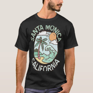 Camiseta Santa Mónica California Tropical Beach Vacation So