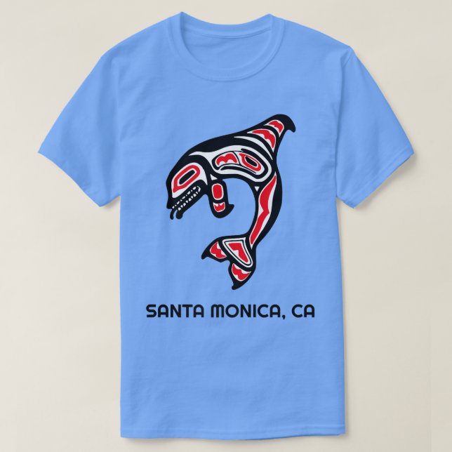 Camiseta Santa Mónica, la ballena asesina de orcas autócton (Diseño del anverso)