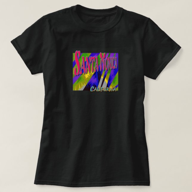 Camiseta "Santa Monica Night Palms" (Diseño del anverso)
