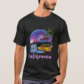 Camiseta Santa Monica Pier California 66 End Of The Trail