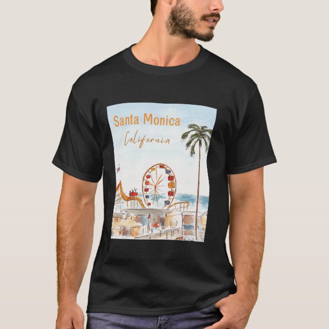 Camiseta Santa Monica Pier California Long Sleeve (Anverso)