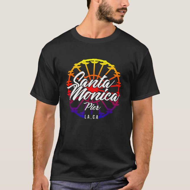 Camiseta Santa Monica Pier LA CA (Anverso)