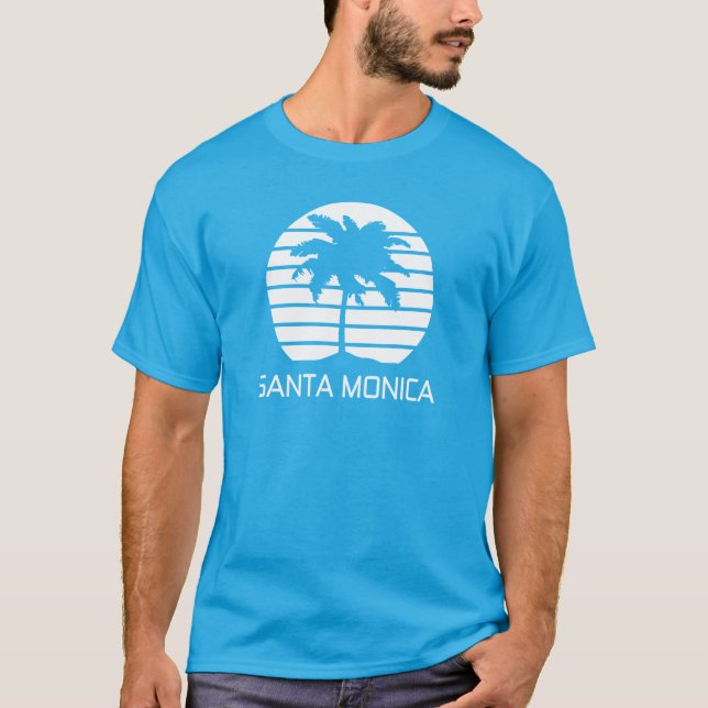 Camiseta Santa Mónica retra (Anverso)