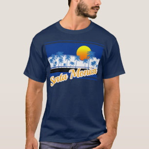 Camiseta Santa Mónica Vintage Surf Style Retro Beach