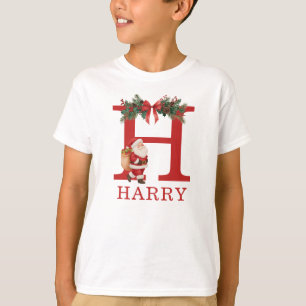 Camiseta Santa Monograma y Nombre Familia Combinación