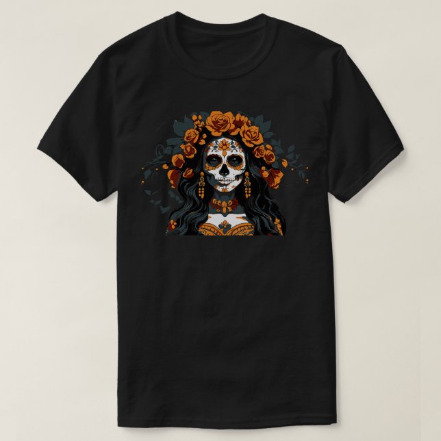 Camiseta santa muerte (Diseño del anverso)