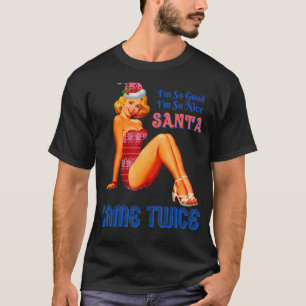 Camiseta Santa Naughty Es El Nuevo Chiste Meme Retr De Niza