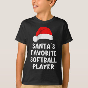 Camiseta Santa Navidad Favorito Softll jugador divertido Xm