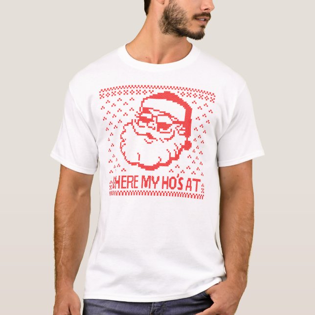 Camiseta Santa Navidades, donde mi sombrero (Anverso)