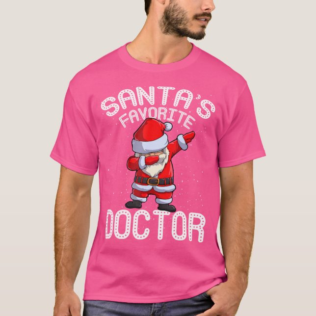 Camiseta Santa Navidades Médico Favorito (Anverso)