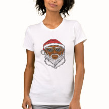 Camiseta Santa negra