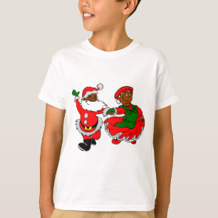 Camiseta santa negra mrs claus
