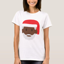 Camiseta santa negro claus emoji