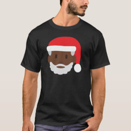 Camiseta santa negro claus emoji
