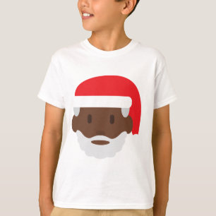 Camiseta santa negro claus emoji