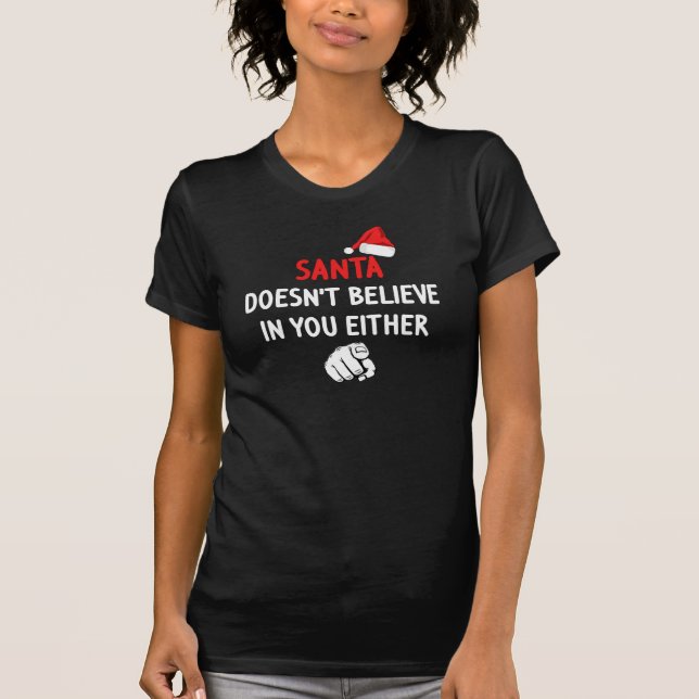 Camiseta Santa no cree (Anverso)
