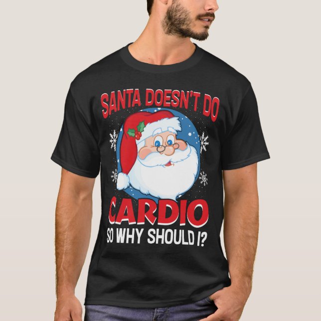 Camiseta Santa no hace Navidades de Cardio (Anverso)