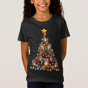 Camiseta santa nutria árbol de navidad  graciosos navidades