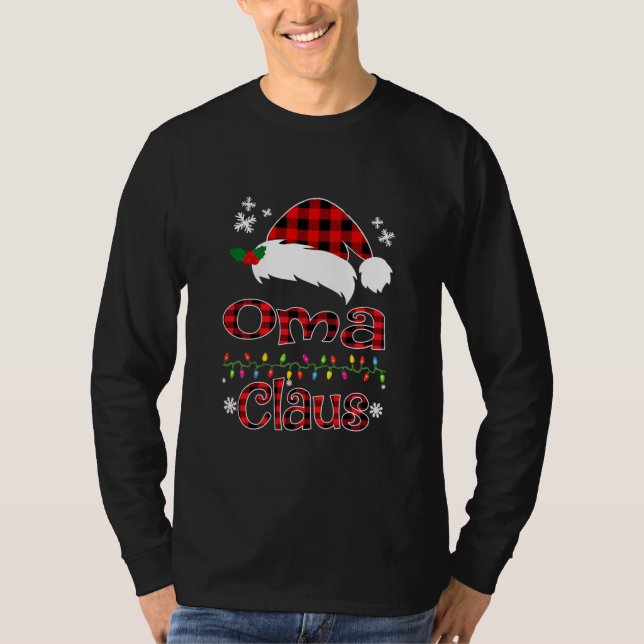 Camiseta Santa Oma Claus Christmas Matching Family  (Anverso)