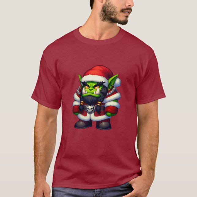 Camiseta Santa Orc, Navidades de la Fantasía (Anverso)