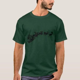 Camiseta Santa Oscura con reno