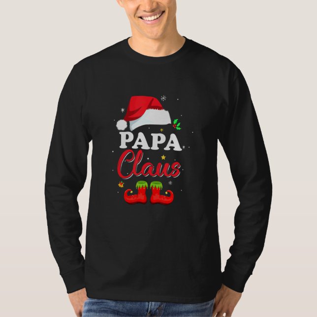 Camiseta Santa Papa Claus Matando a Navidades de pijamas fa (Anverso)