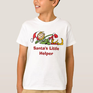 Camiseta Santa para niños - Pequeño ayudante de Sa