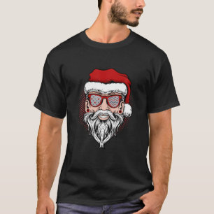 Camiseta Santa Patriotic USA Sunglasses Christmas In July S