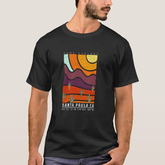 Camiseta Santa Paula California Guay Desert Souvenir Santa (Anverso)