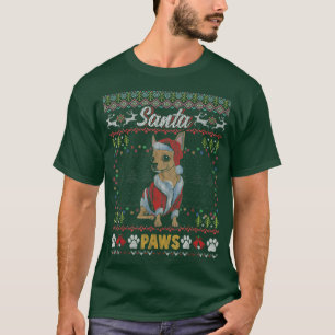 Camiseta Santa Paws Christmas Dog Merry Christmas Xmas Chih
