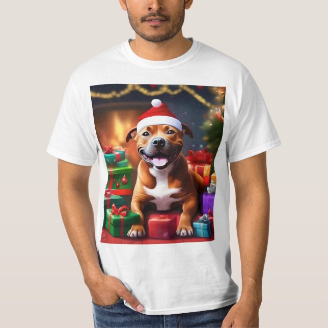 Camiseta "Santa Paws: La sorpresa festiva de un soldado" (Anverso)