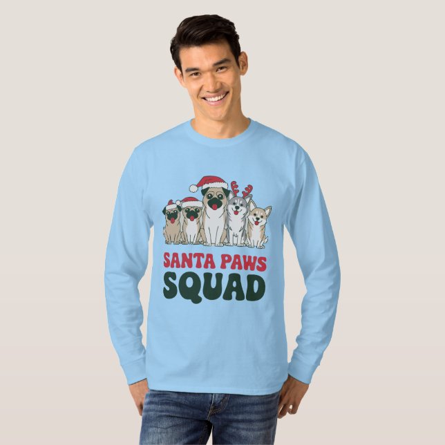 Camiseta Santa Paws Squad (Anverso completo)