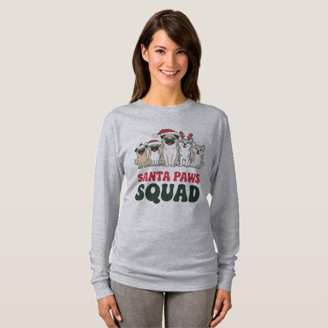 Camiseta Santa Paws Squad (Anverso completo)