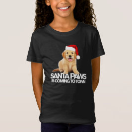 Camiseta SANTA PAWS VIENE A LA CIUDAD DE nuevos Navidades d