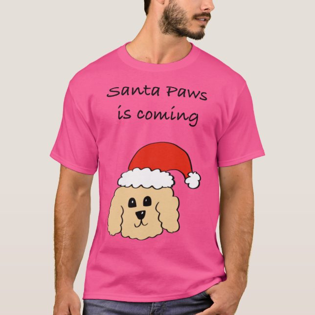 Camiseta Santa Paws vintage (Anverso)