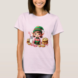 Camiseta Santa Pequeña Auxiliar Navidades festivos Elf T-Sh