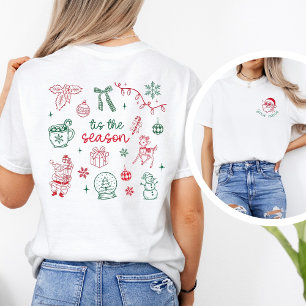 Camiseta Santa Personalizado y ’Es la Temporada de Navidad