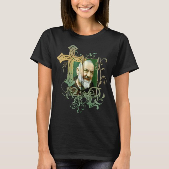 Camiseta Santa Pío Oración Cruzada Católica Santos Santo Vi (Anverso)