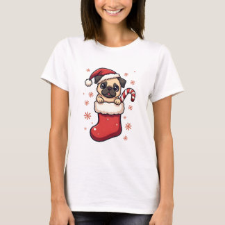 Camiseta Santa Pug Delight