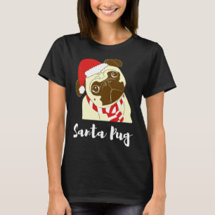 Camiseta Santa Pug Relajada Fit 166