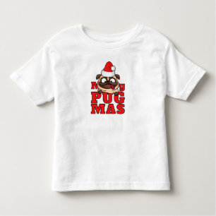 Camiseta Santa Pug Toddler de Merry Pugmas