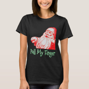 Camiseta Santa Pull My Finger Funny Navidades Fart Humor Pr