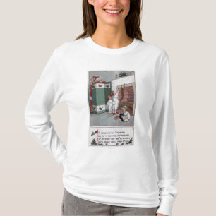 Camiseta Santa que mira de detrás la pantalla
