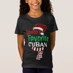 Camiseta Santa Red Plaid C, Navidades cubanos favoritos de 