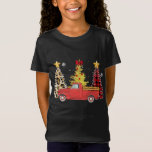 Camiseta Santa Red Truck Christmas Tree Lights<br><div class="desc">Santa Red Truck Christmas Tree Lights</div>
