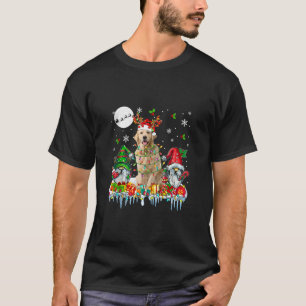 Camiseta Santa Reindee Golden Retriever Pareja Gnomes Chris